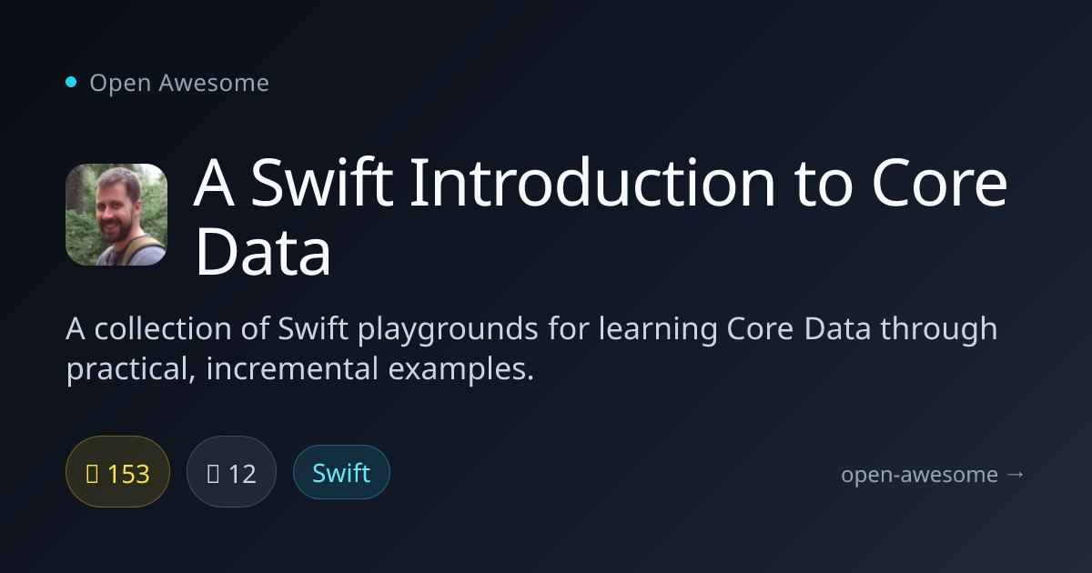 A Swift Introduction to Core Data — Swift Core Data Playgrounds | Open ...