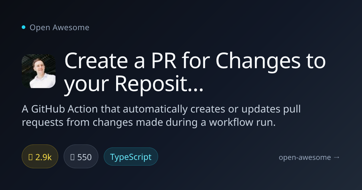 Create a PR for Changes to your Repository in the Actions Workspace ...