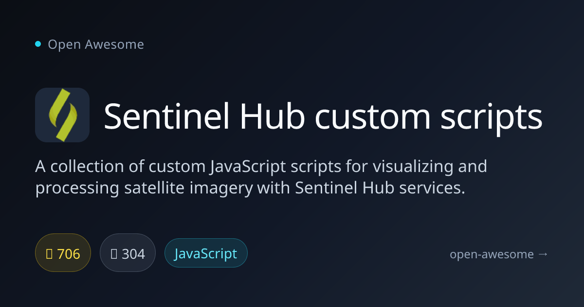 Sentinel Hub custom scripts — Satellite Imagery Scripts | Open Awesome