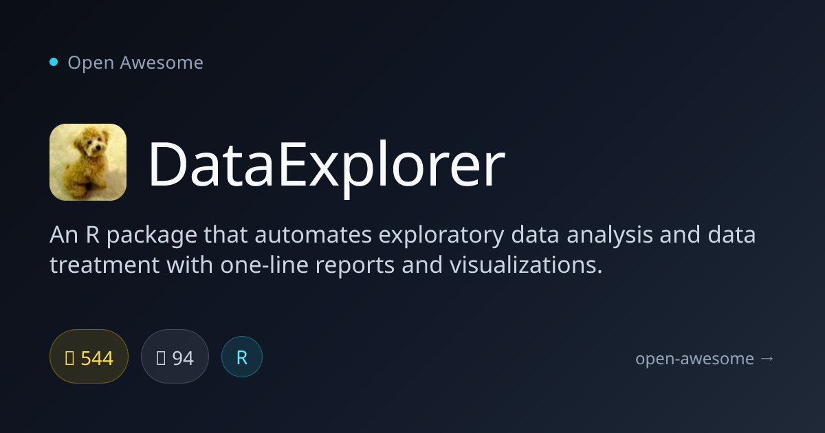 DataExplorer — Automated EDA & Data Treatment in R | Open Awesome