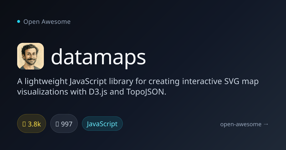 datamaps — Interactive SVG Map Library | Open Awesome