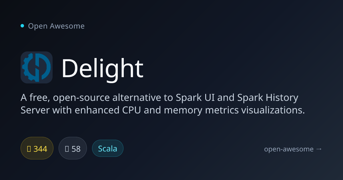 Delight — Open Source Spark UI Alternative | Open Awesome