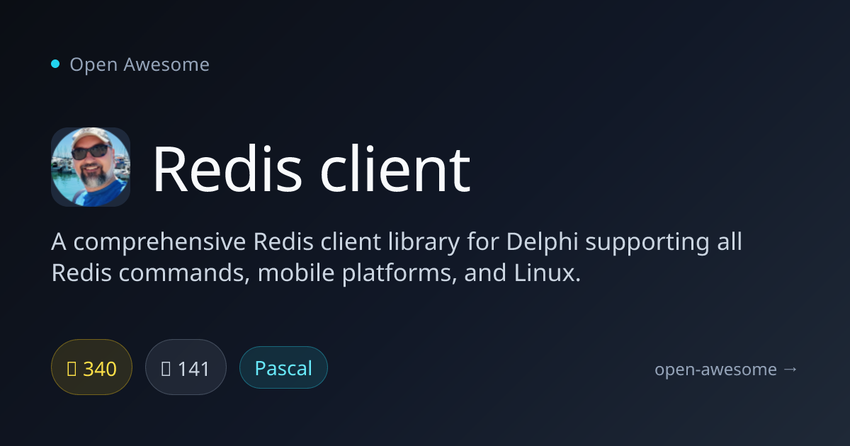 Redis client — Delphi Redis Client Library | Open Awesome
