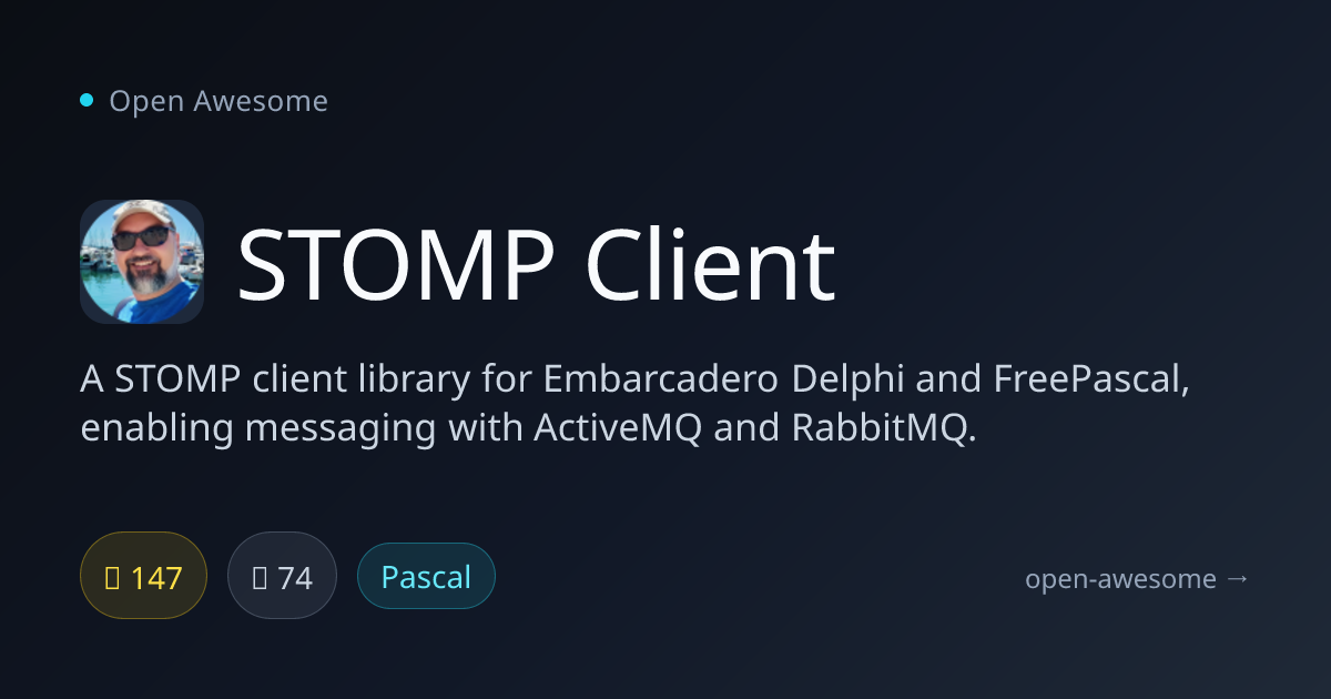 STOMP Client — Delphi & FreePascal STOMP Library | Open Awesome
