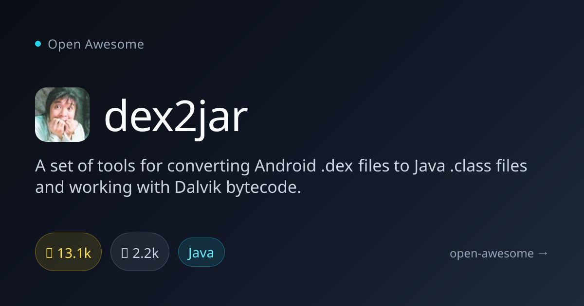 dex2jar — Android Dex to Java Converter | Open Awesome