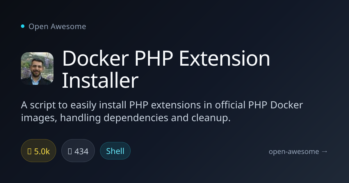 Docker PHP Extension Installer — PHP Extension Installer for Docker ...