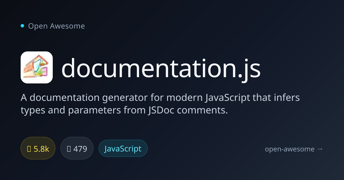 documentation.js — JavaScript Documentation Generator | Open Awesome