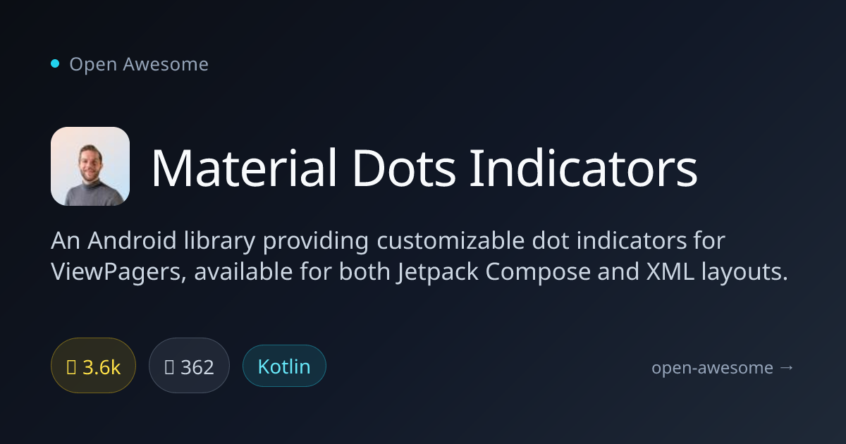 Material Dots Indicators — Customizable Android Dot Indicators | Open ...