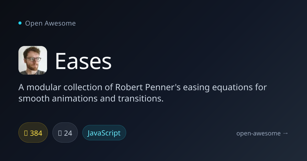 Eases — Robert Penner Easing Equations | Open Awesome