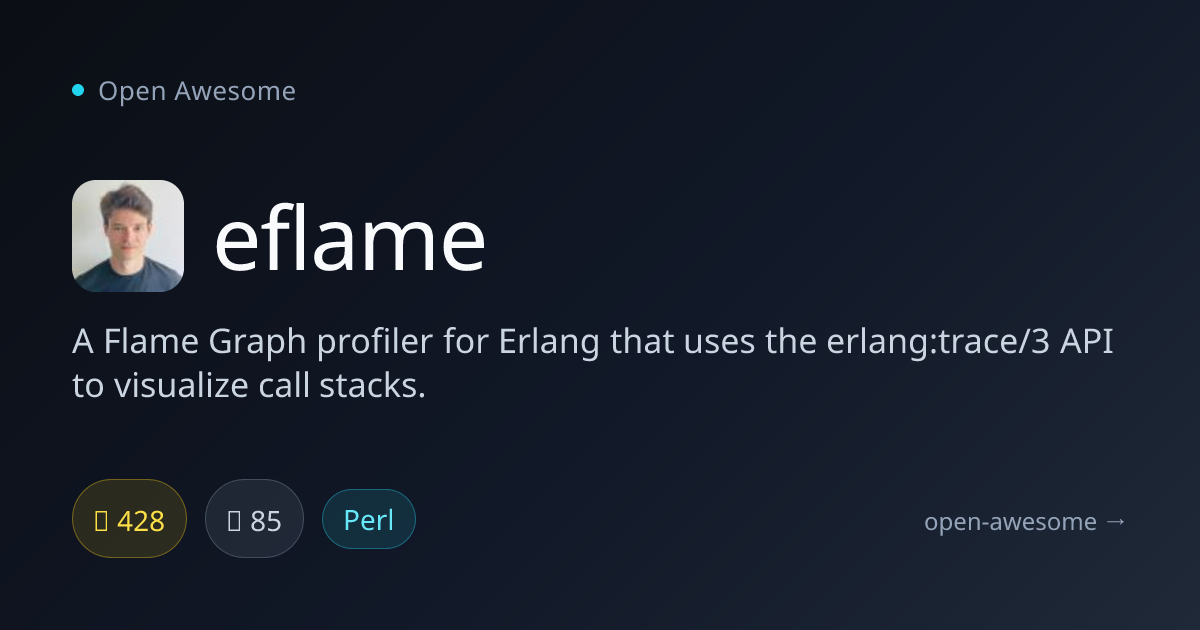 eflame — Flame Graph Profiler for Erlang | Open Awesome