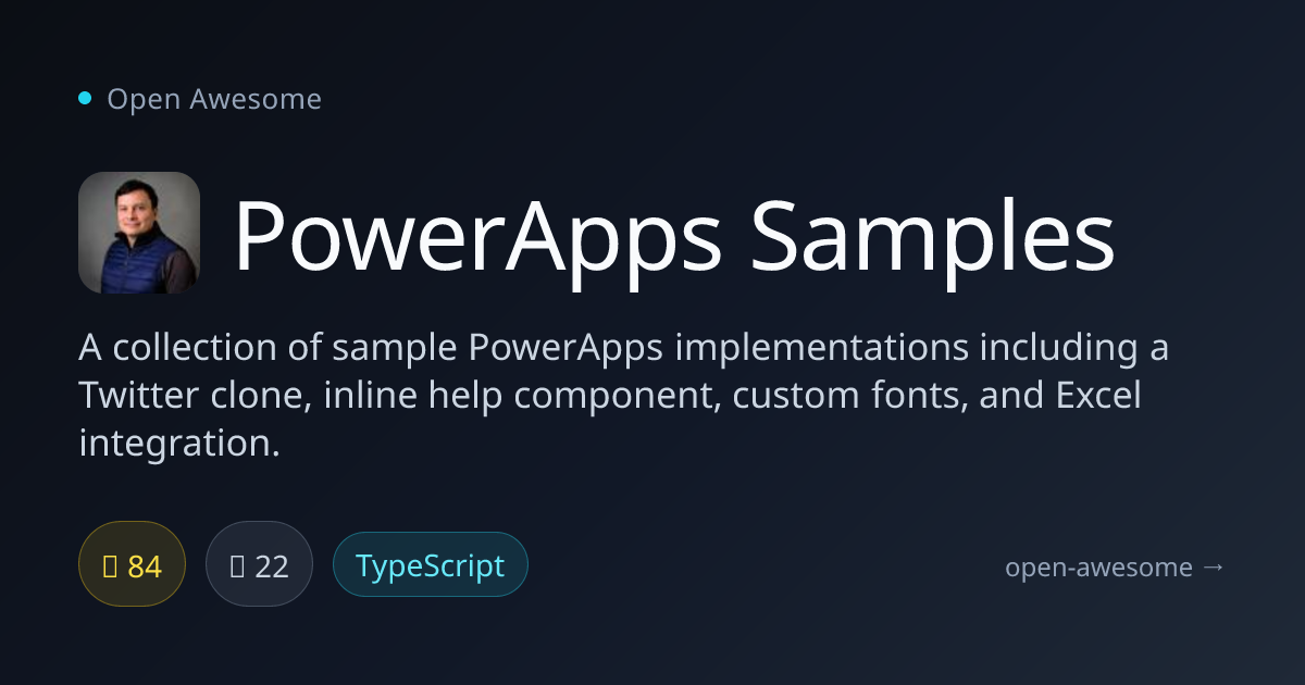 PowerApps Samples — PowerApps Implementation Samples | Open Awesome