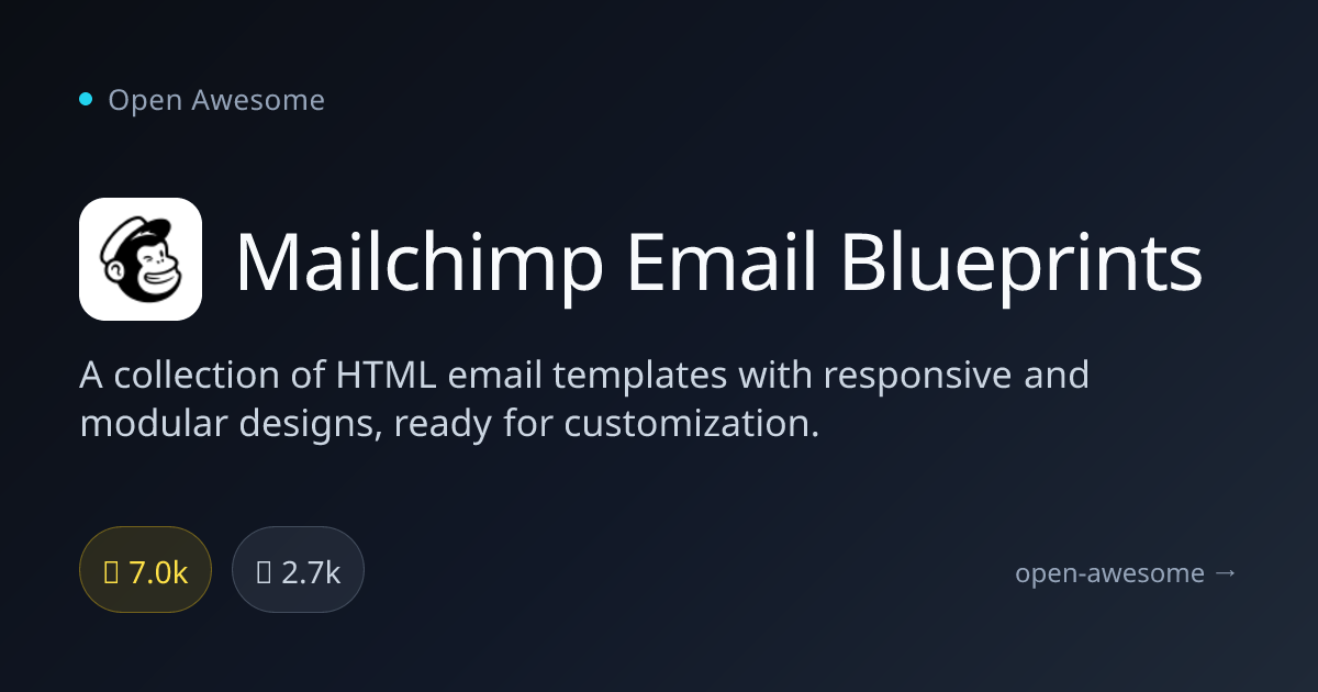 Mailchimp Email Blueprints — HTML Email Templates | Open Awesome