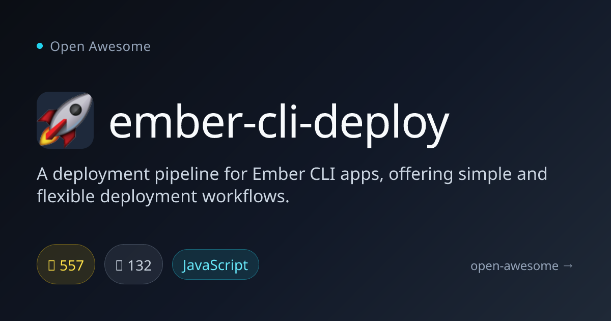 ember-cli-deploy — Ember CLI Deployment Pipeline | Open Awesome