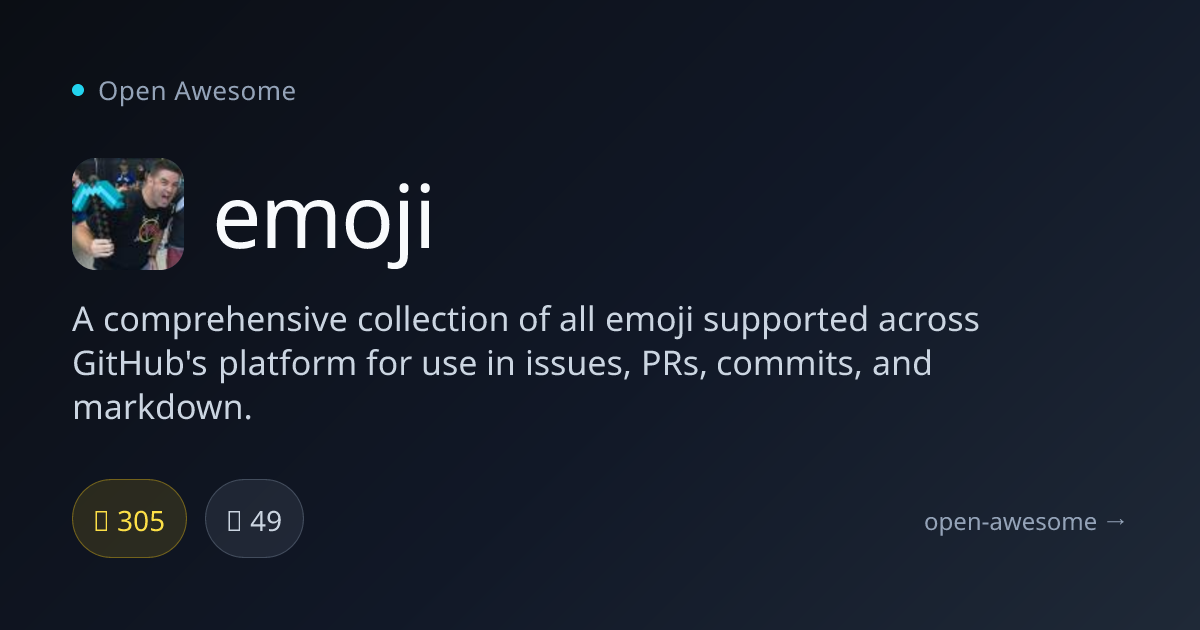 emoji — GitHub Emoji Collection | Open Awesome