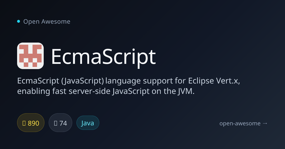 EcmaScript — Vert.x JavaScript Language Support | Open Awesome