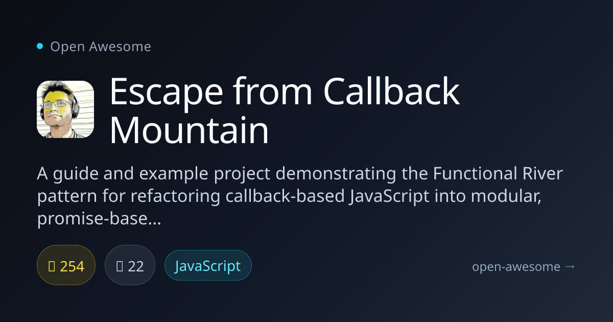 Escape from Callback Mountain — Functional River Pattern Guide | Open ...