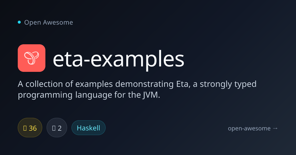 eta-examples — Eta JVM Language Examples | Open Awesome