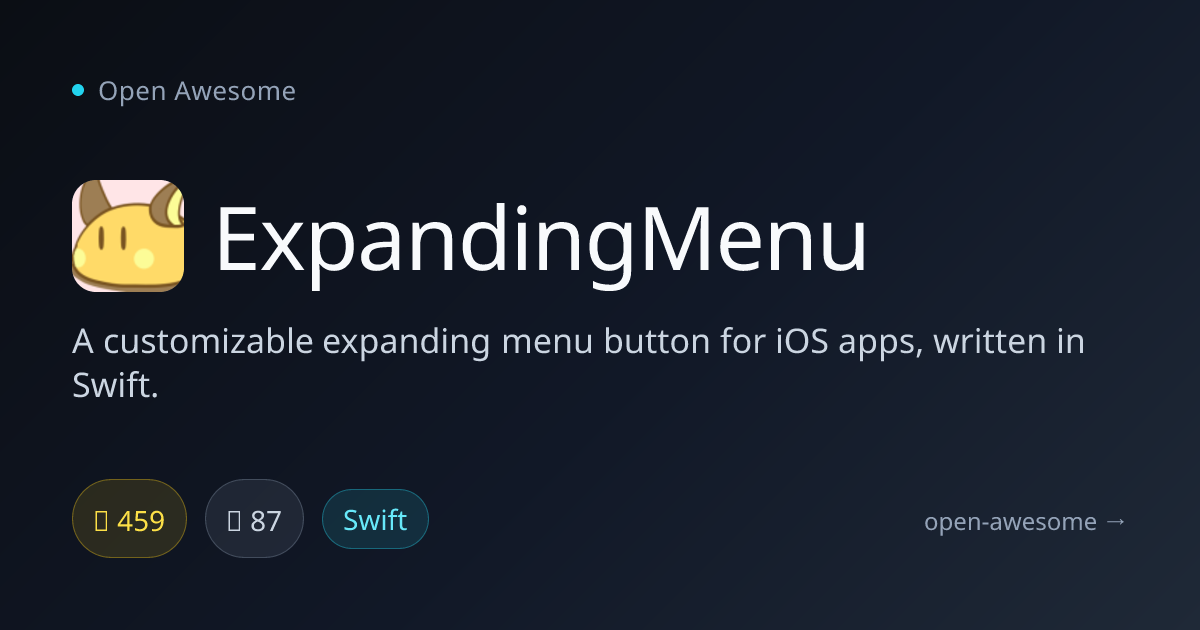 ExpandingMenu — Customizable Expanding Menu for iOS | Open Awesome