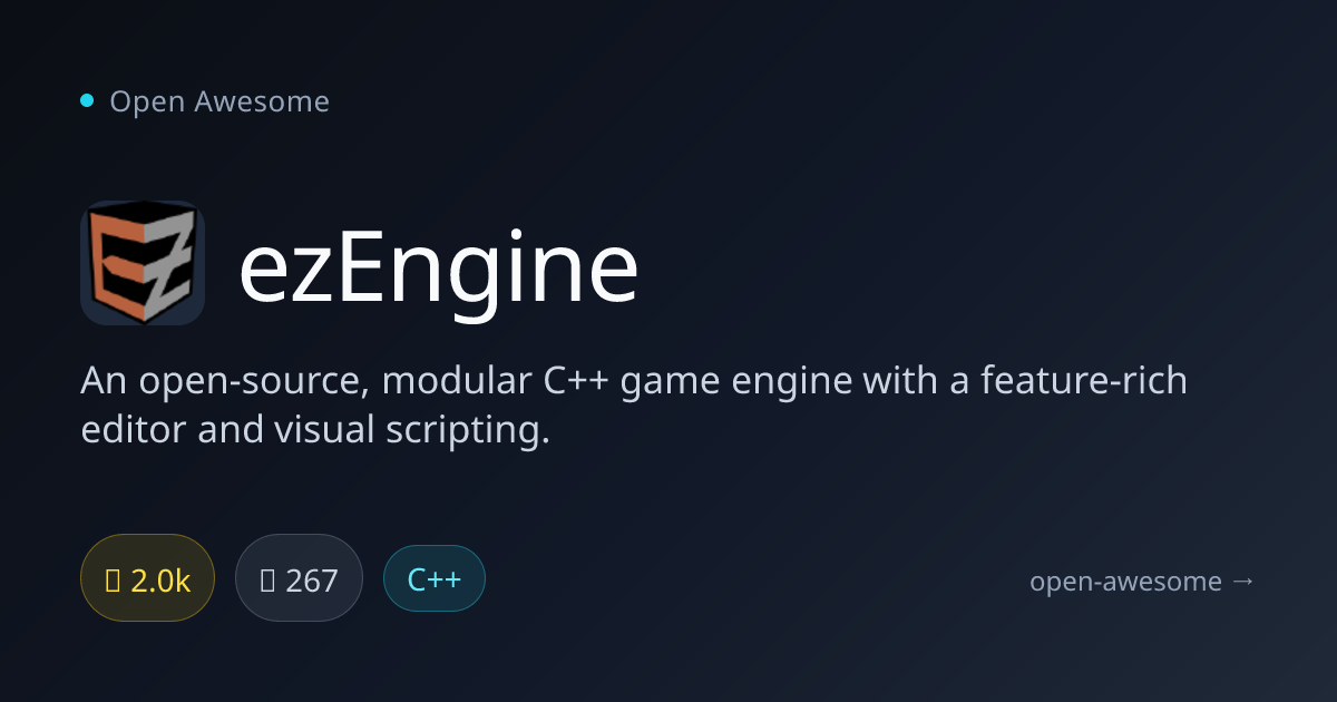 ezEngine — Modular C++ Game Engine | Open Awesome