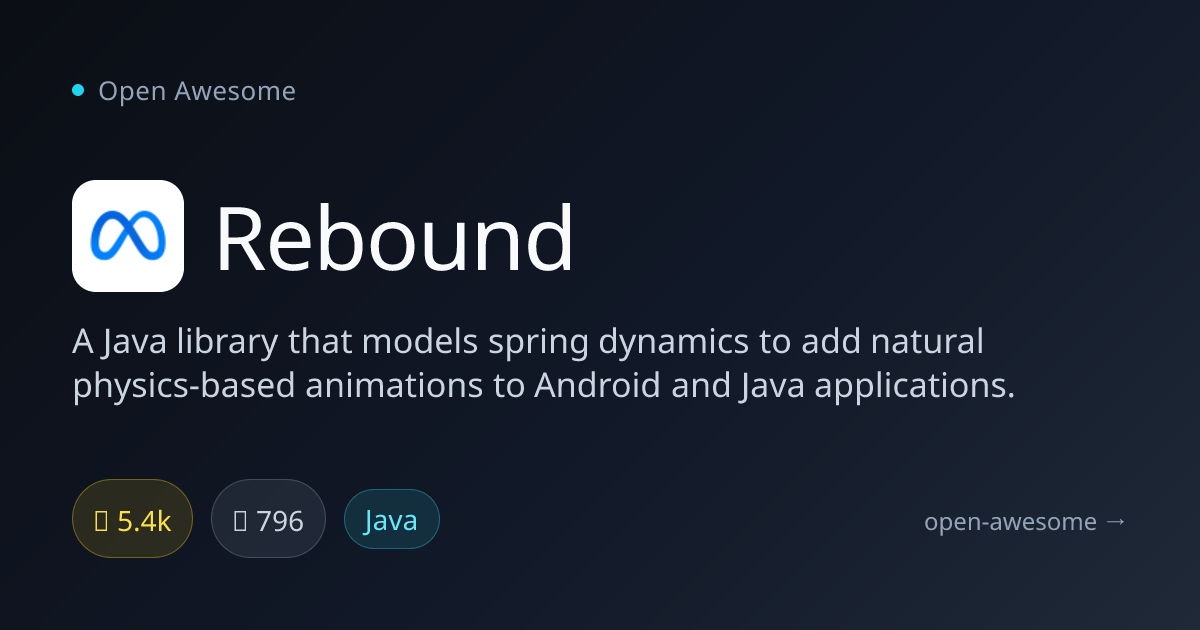 Rebound — Java Spring Animation Library | Open Awesome