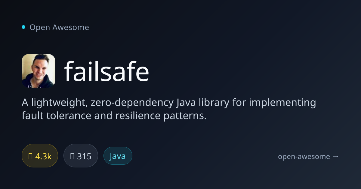 failsafe — Java Fault Tolerance Library | Open Awesome