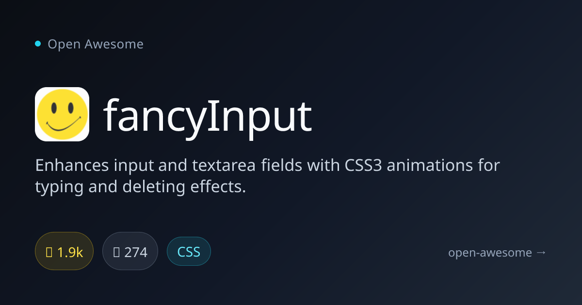 fancyInput — CSS3 Animated Input Effects | Open Awesome