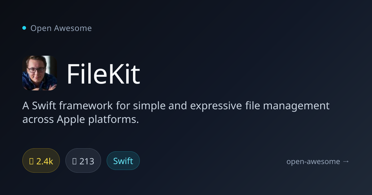 FileKit — Swift File Management Framework | Open Awesome