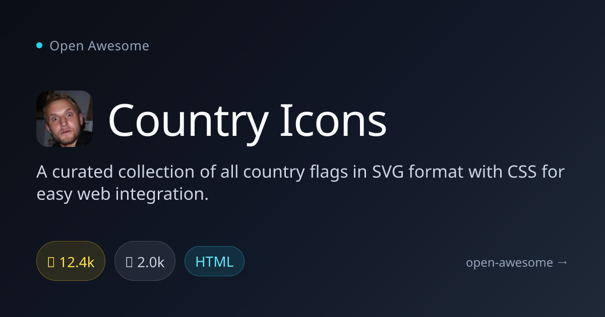 Country Icons — SVG Country Flags Collection | Open Awesome