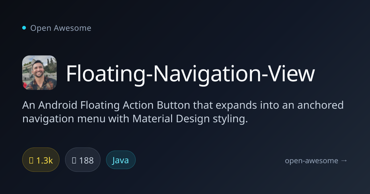 Floating-Navigation-View — Android Floating Navigation Menu | Open Awesome