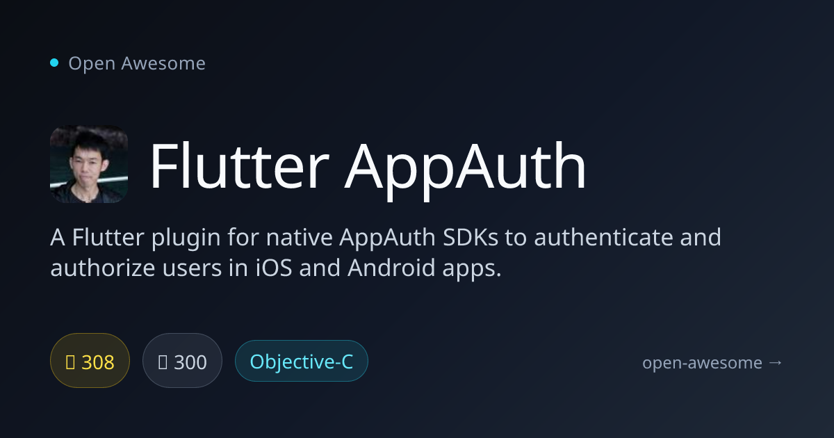 Flutter AppAuth — Native Auth Plugin for Flutter | Open Awesome