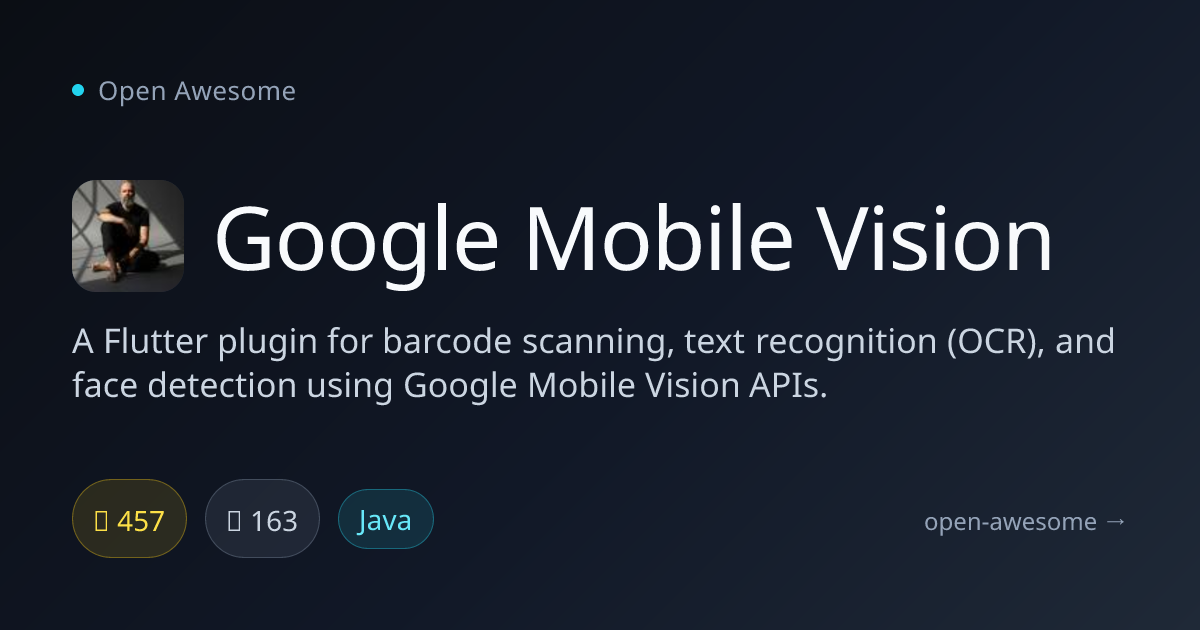 Google Mobile Vision — Flutter Barcode Scanner Plugin | Open Awesome