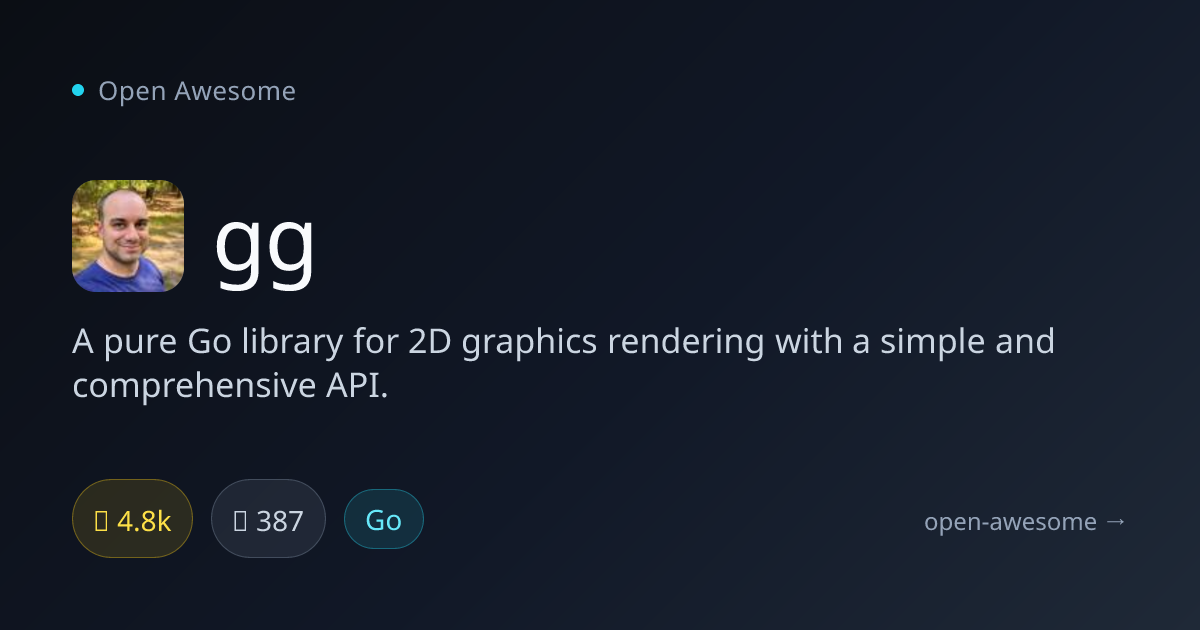 gg — Go 2D Graphics Library | Open Awesome