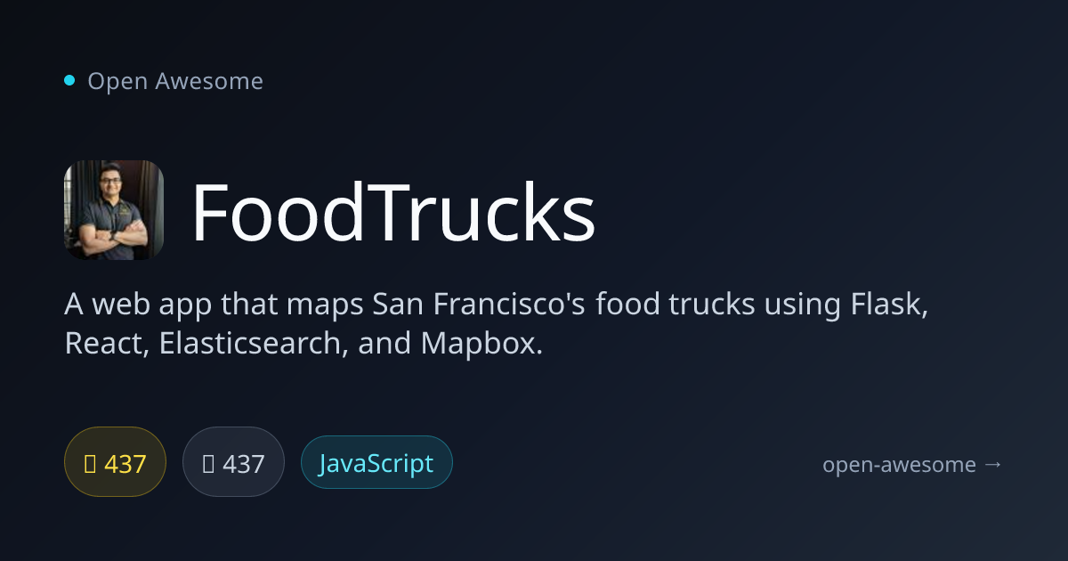 FoodTrucks — SF Food Truck Mapping App | Open Awesome