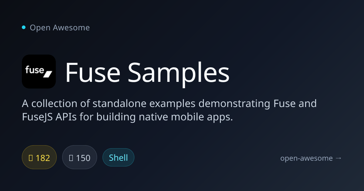 Fuse Samples — Fuse Mobile App Examples | Open Awesome