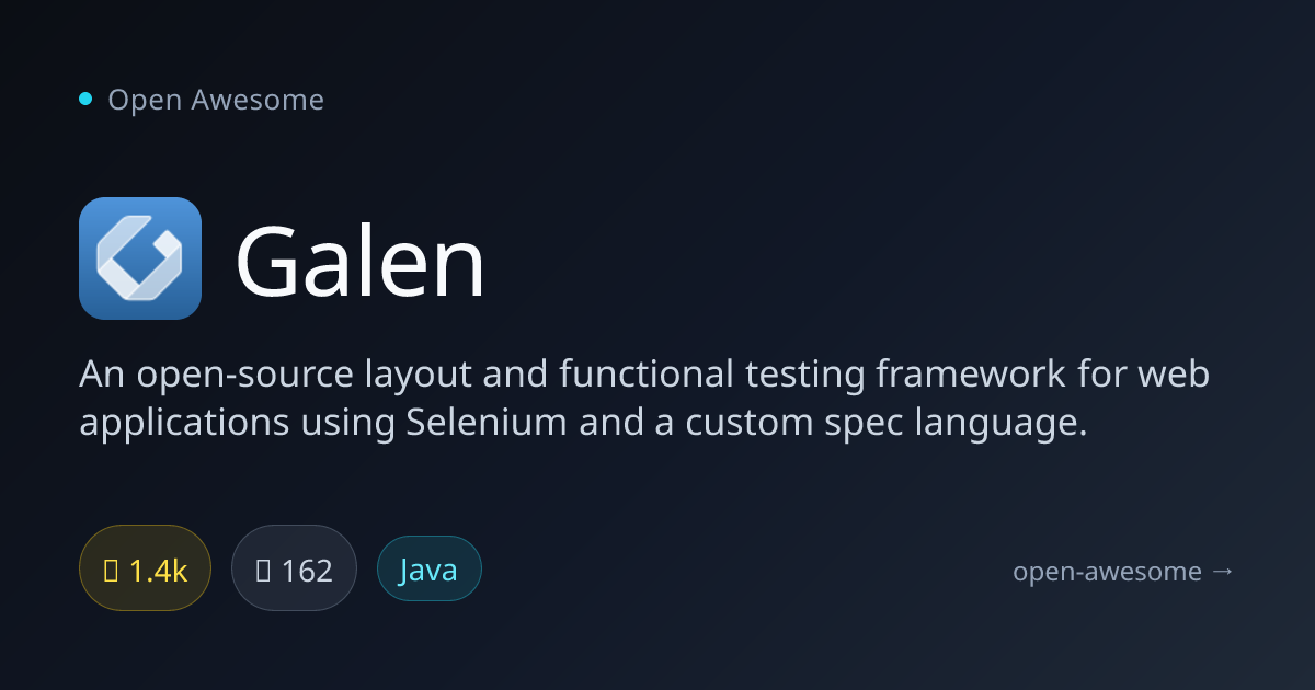 Galen — Web Layout Testing Framework | Open Awesome