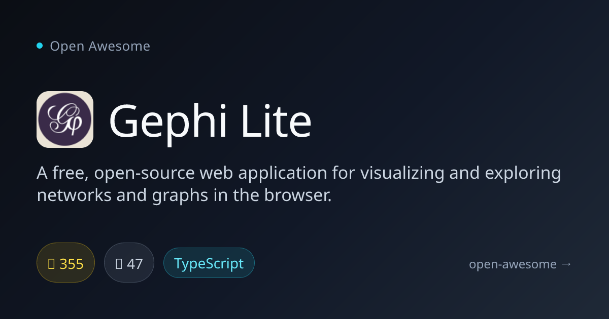 Gephi Lite — Web-Based Network Visualization Tool | Open Awesome