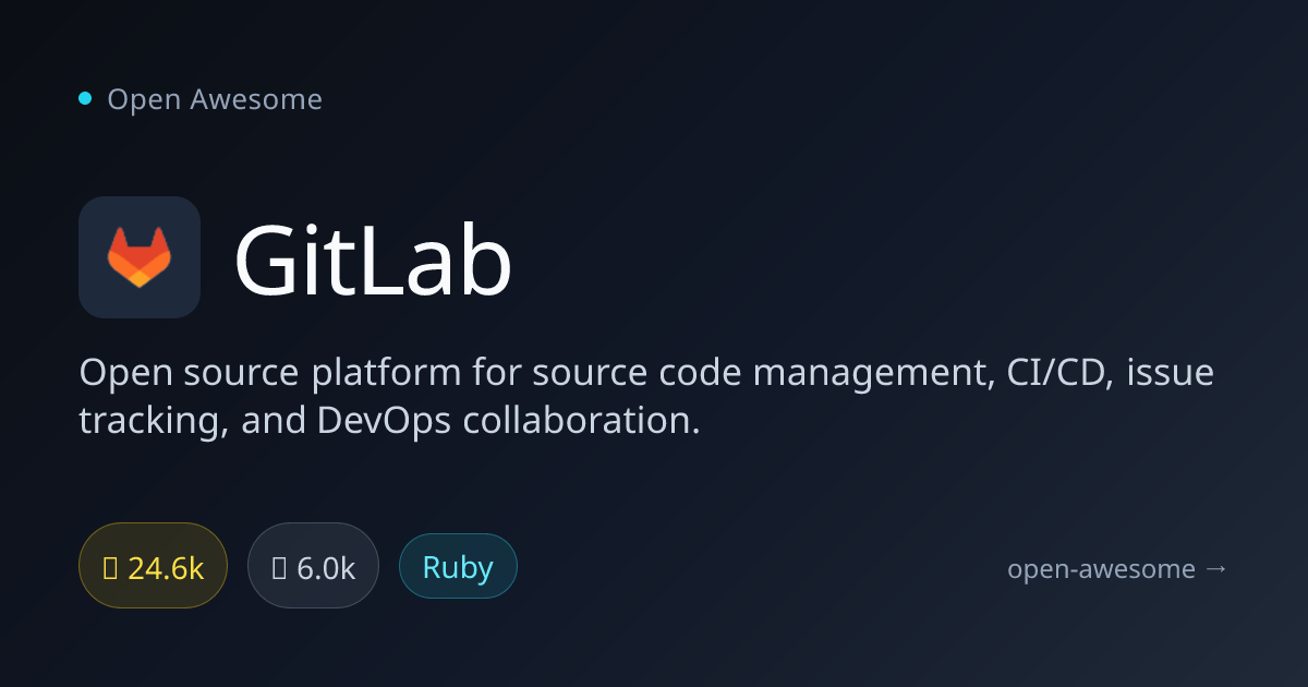 GitLab — Open Source DevOps Platform | Open Awesome