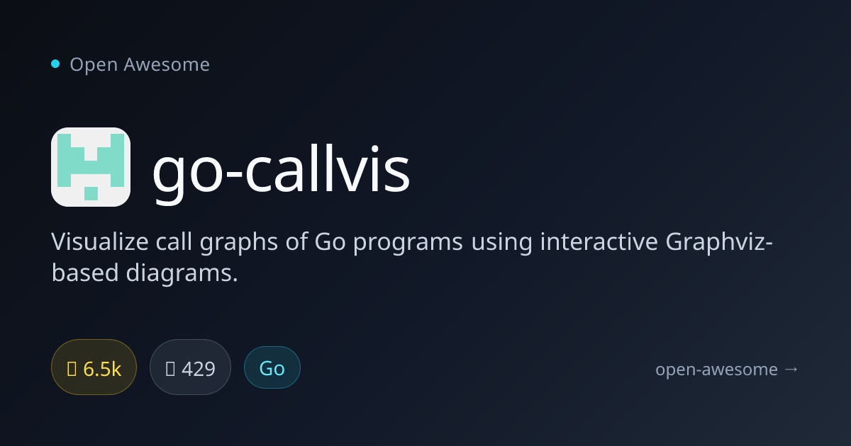 go-callvis — Go Call Graph Visualizer | Open Awesome