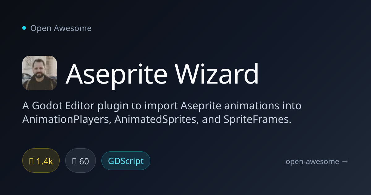 Aseprite Wizard — Godot Aseprite Animation Importer | Open Awesome
