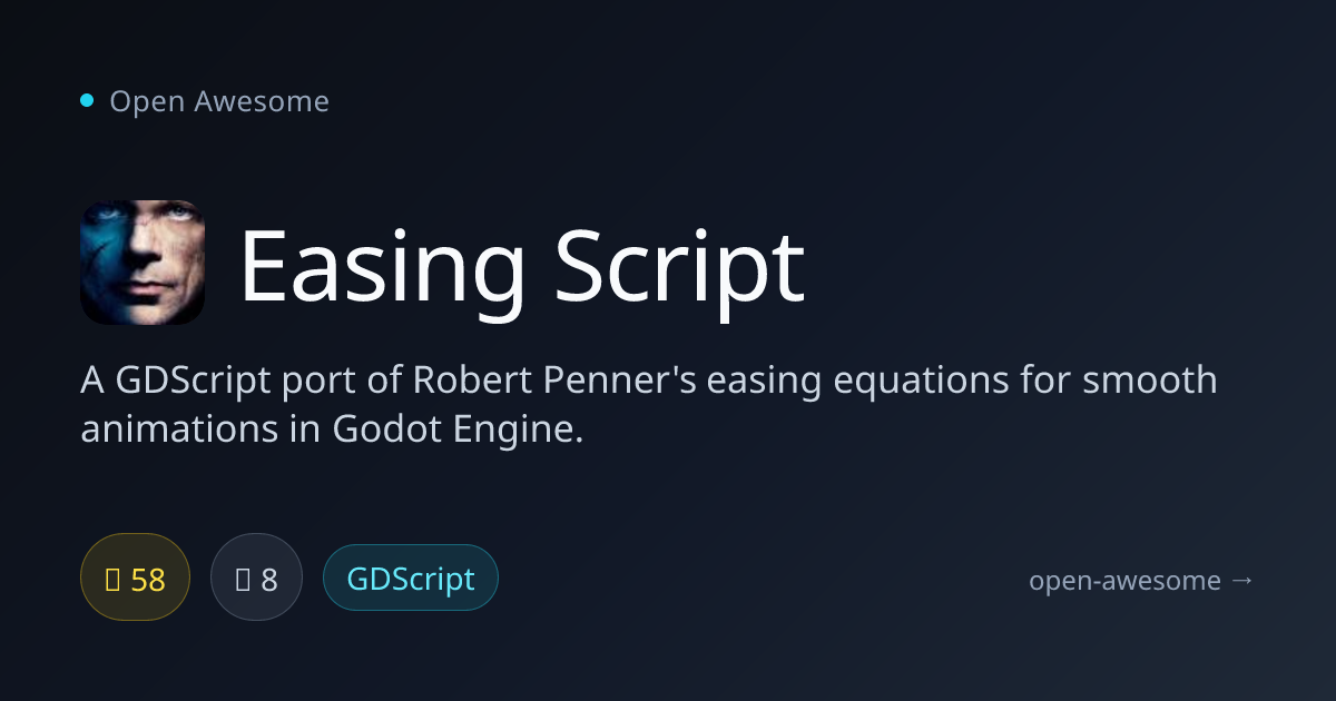Easing Script — Godot Animation Easing Equations | Open Awesome