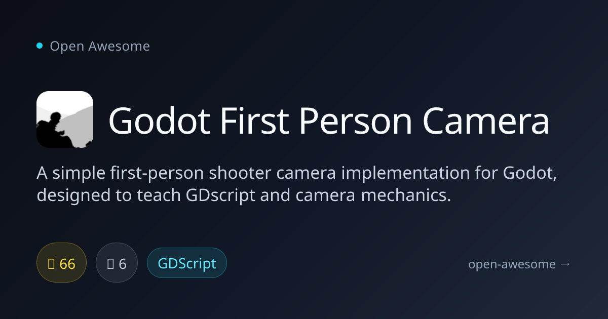 Godot First Person Camera — Godot FPS Camera Implementation | Open Awesome