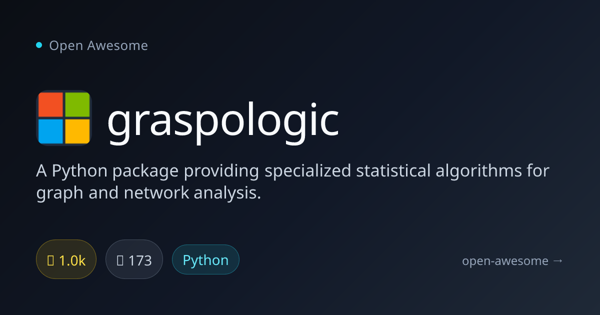 graspologic — Python Graph Analysis Algorithms | Open Awesome