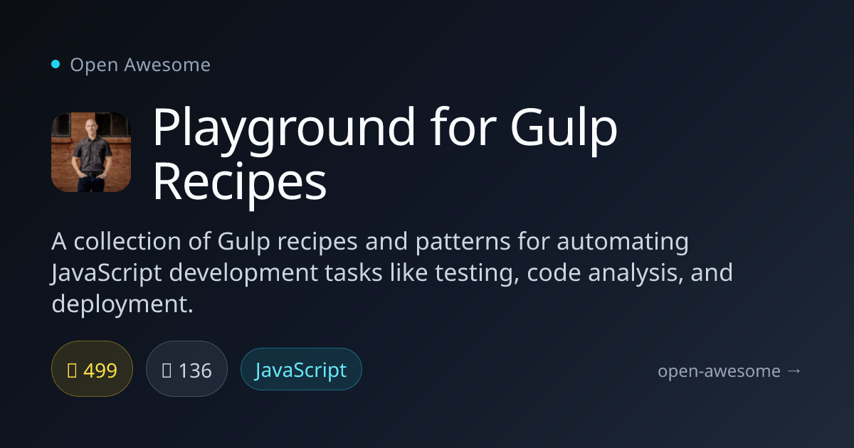 Playground for Gulp Recipes — Gulp Automation Patterns Collection ...