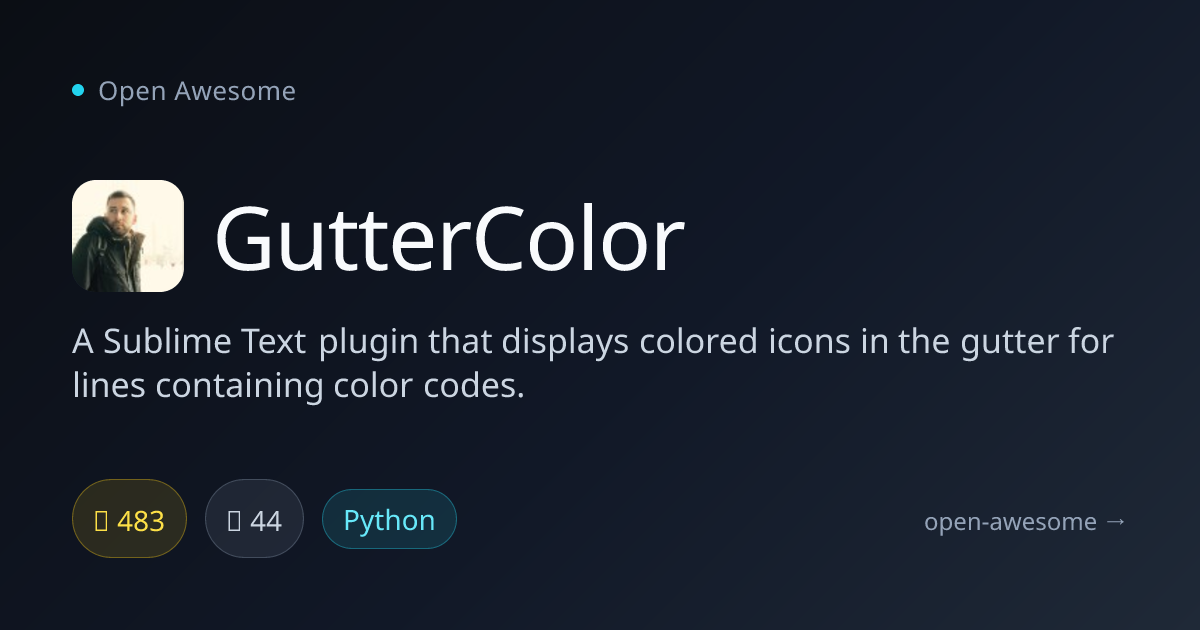 GutterColor — Color Code Gutter Icons | Open Awesome