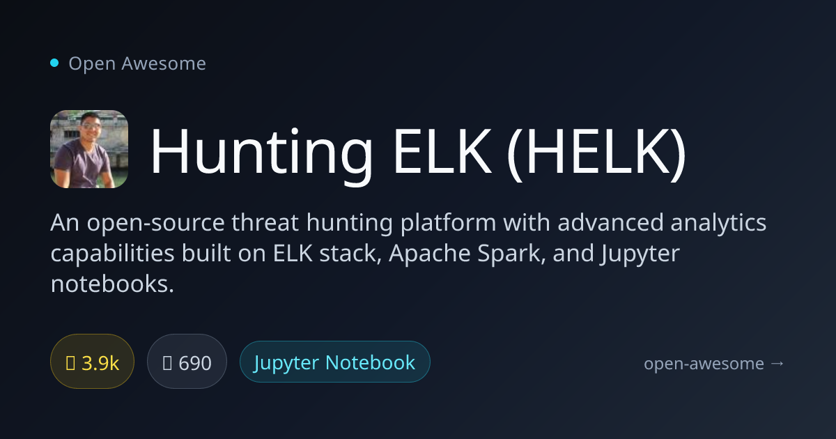 Hunting ELK (HELK) — Open Source Threat Hunting Platform | Open Awesome