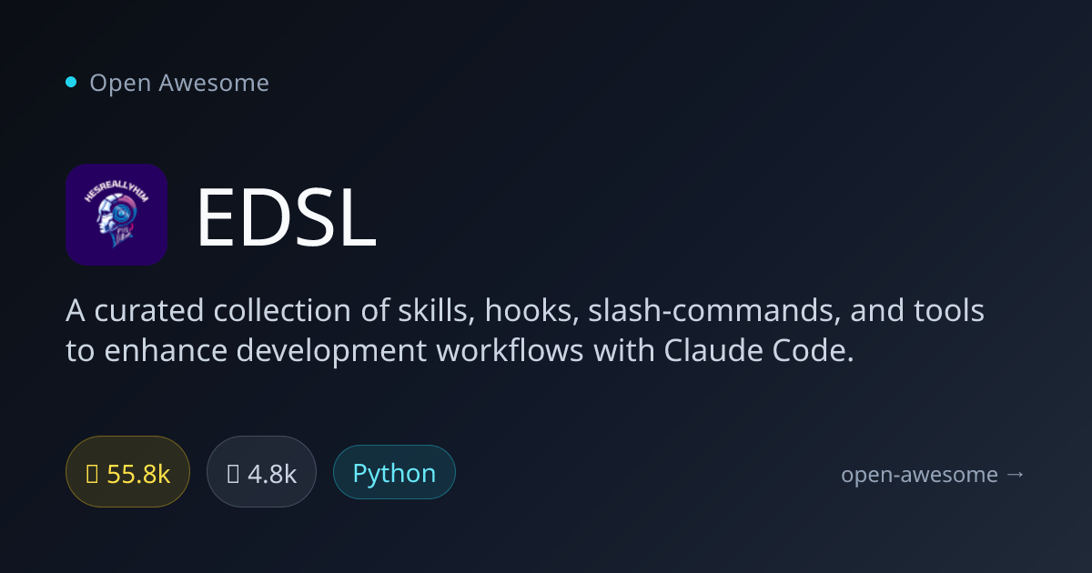 EDSL — Claude Code Skills & Tools | Open Awesome