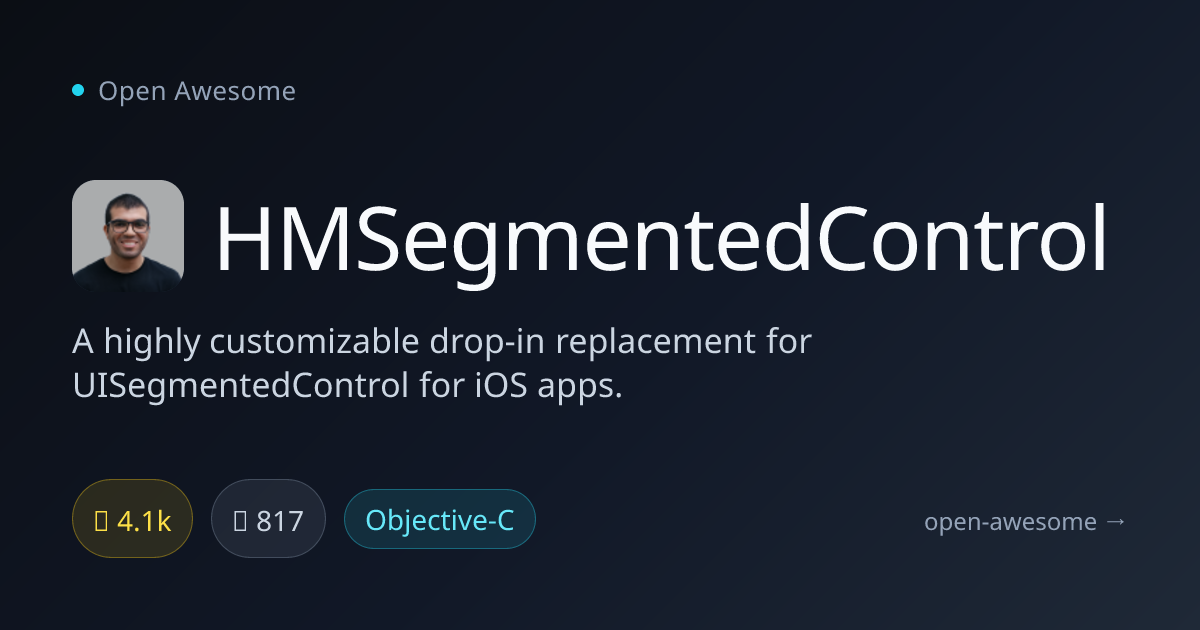 HMSegmentedControl — Customizable iOS Segmented Control | Open Awesome