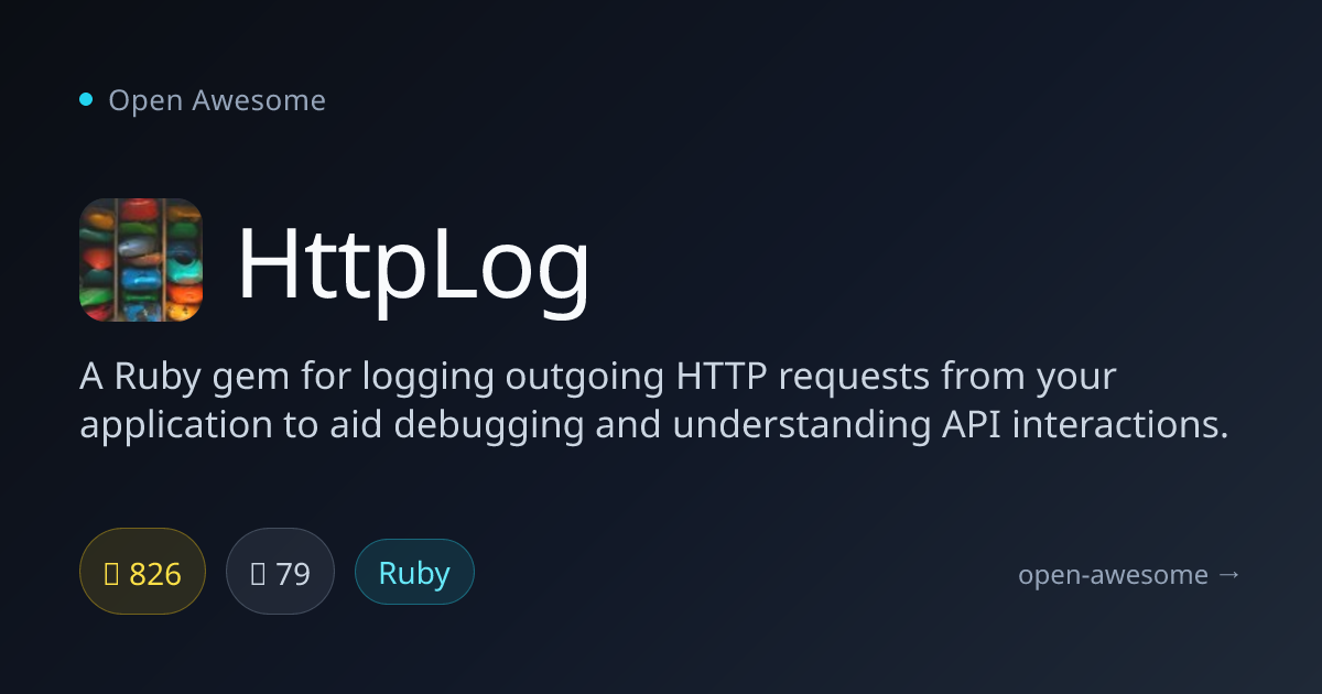 HttpLog — Ruby HTTP Request Logger | Open Awesome
