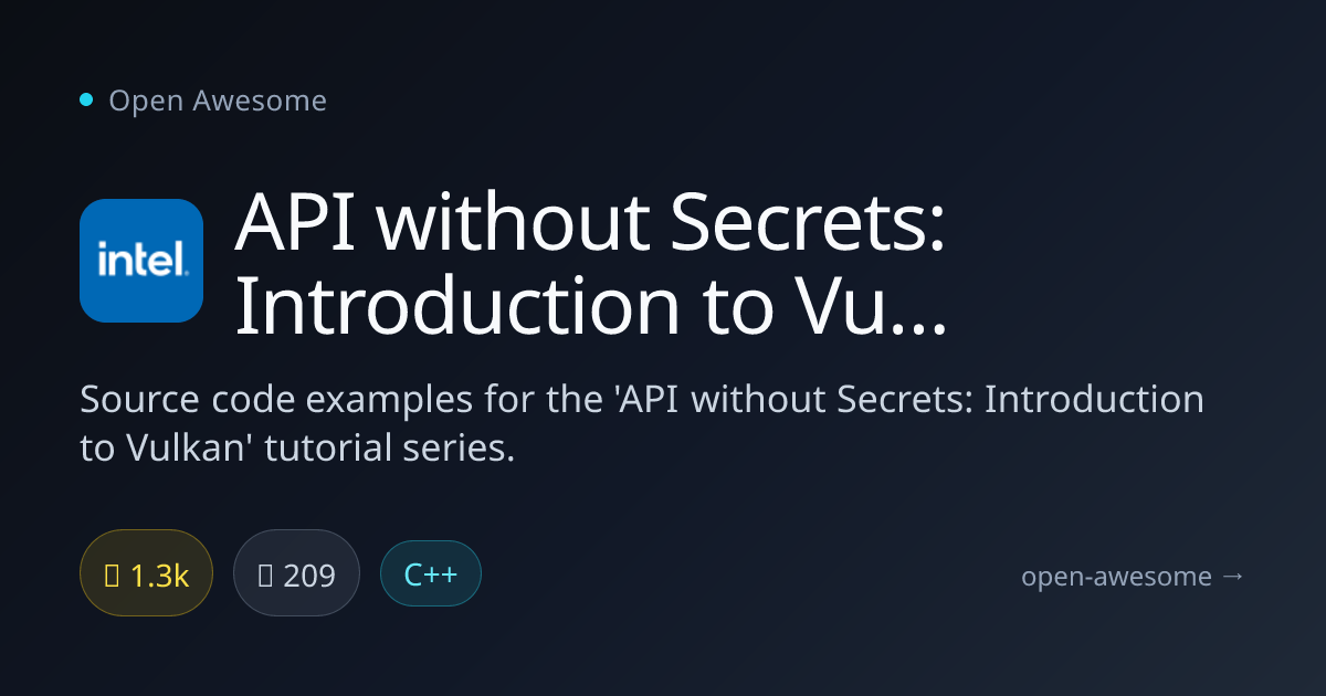 API without Secrets: Introduction to Vulkan — Vulkan Tutorial Source ...