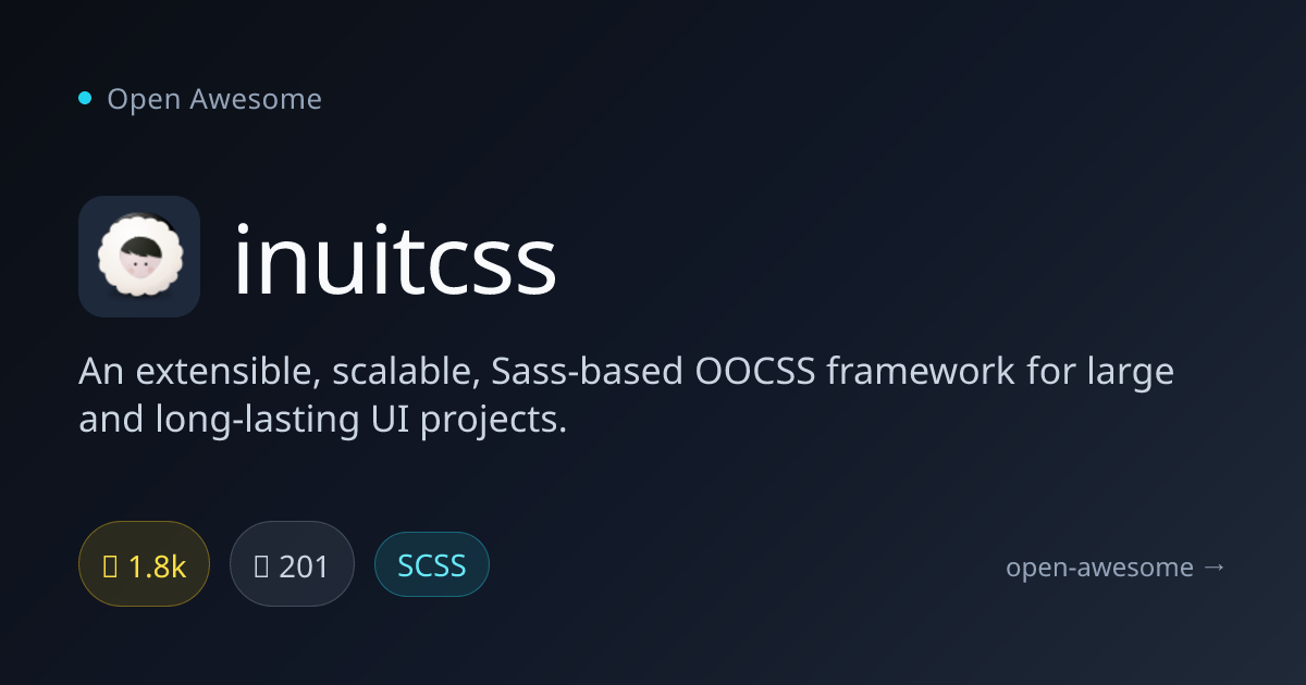 inuitcss — Scalable Sass OOCSS Framework | Open Awesome